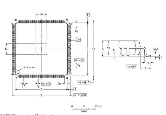 SAF3560/V1102集積回路の破片IC RF TxRxの144-LQFPによって露出されるパッドだけ
