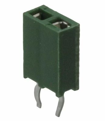 215297-2 2 位置容器コネクタ 0.100&quot; (2.54mm) ホールゴールドを通して