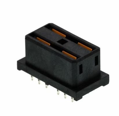 78214-1001 4 コンネクタ容器 女性 ブレードソケット 穴を介して 黒