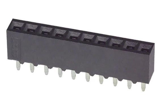 5-535541-8 10 位置容器コネクタ 0.100&quot; (2.54mm) ホールゴールドを通して
