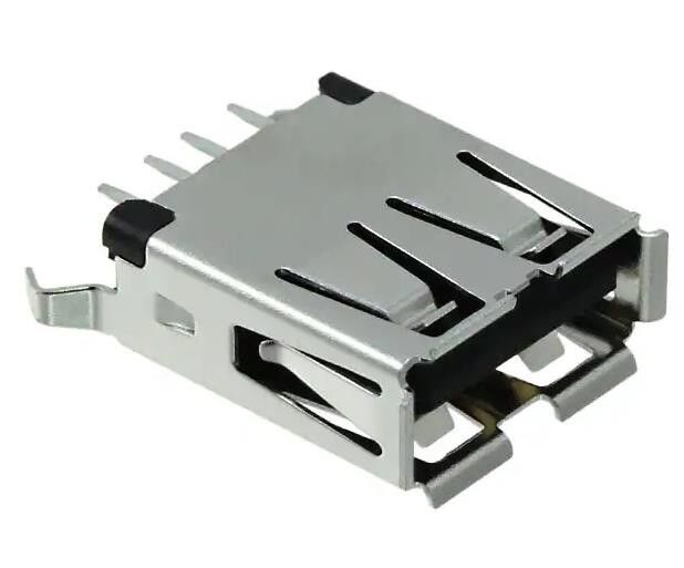 1734366-1 USB-A (USB TYPE-A) USB 2.0 容器コネクタ 4 穴を通る位置